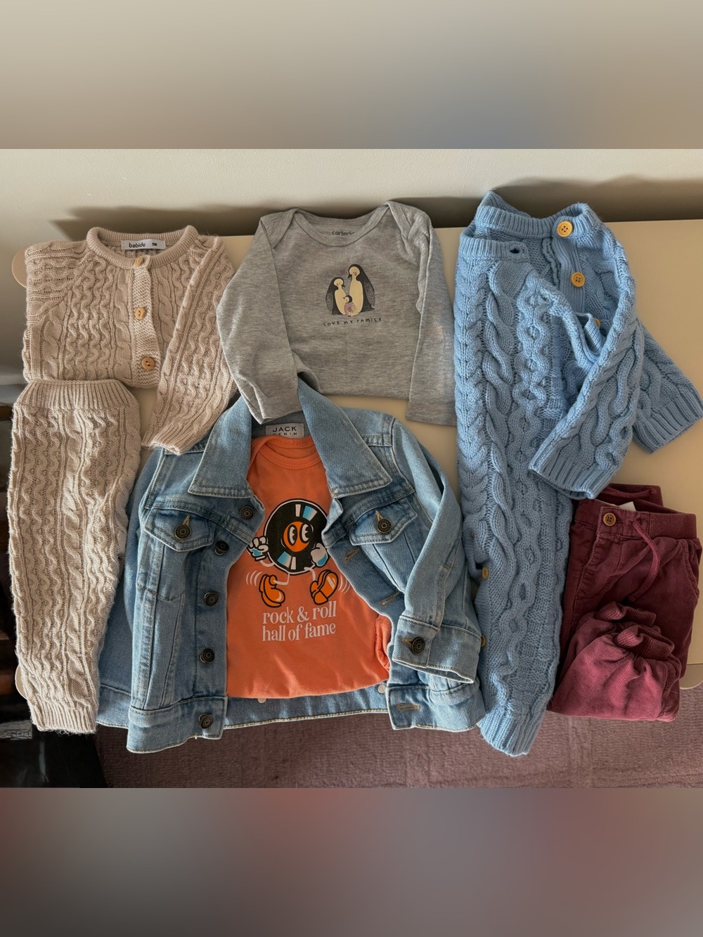 9-12M Baby Boy / Unisex Fall Capsule Wardrobe - 7 Pieces